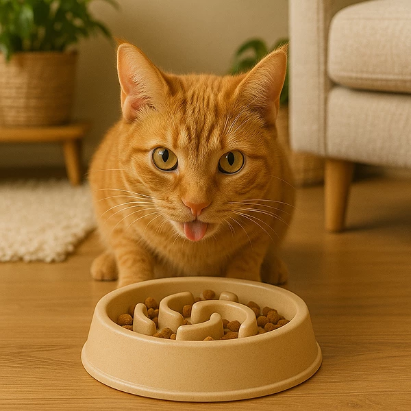 Gamelle anti-glouton pour chat (2025) | Comparatif & guide d’achat
